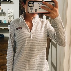 Striped Vineyard Vines Quarter Zip